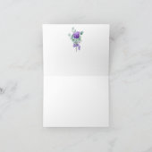 Waterverf Paarse Anemoon Groente Bedankt (Binnen)