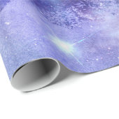 Waterverf Paarse blauw en roze Cadeaupapier (Rol Hoek)