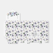 Waterverf Paarse Bloem Favor Doos Bedankdoosjes (Uitgevouwen)