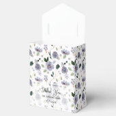 Waterverf Paarse Bloem Favor Doos Bedankdoosjes (Geopend)