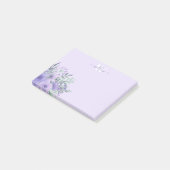 Waterverf Paarse bloem Postit Notes (Schuin)