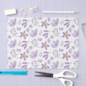 Waterverf paarse bloem tissuepapier (Craft)