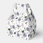 Waterverf Paarse Bloemen  Bedankdoosjes (Achterkant)