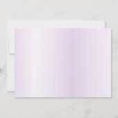 Waterverf Paarse Bloemen Bewaar de datum Save The Date (Achterkant)