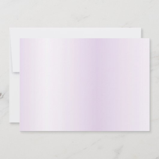 Waterverf Paarse Bloemen Bewaar de datum Save The Date (Achterkant)