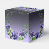 Waterverf Paarse Bloemen Favoriete Doos Bedankdoosjes (Achterkant)