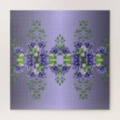 Waterverf Paarse Bloemen Jigsaw Puzzel (Horizontaal)