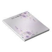 Waterverf Paarse Bloemen Notitieblok (Schuin)