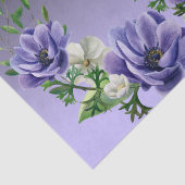 Waterverf Paarse Bloemen Tissuepapier (Detail)
