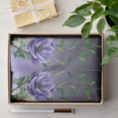 Waterverf Paarse Bloemen Tissuepapier (Geschenk)