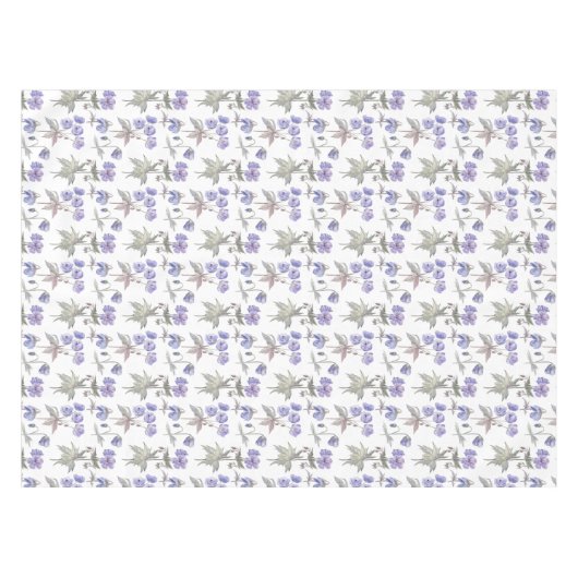 Waterverf Paarse Bloemenfeest Home Decorations Tafelkleed (Voorkant (Horizontaal))