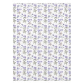 Waterverf Paarse Bloemenfeest Home Decorations Tafelkleed (Voorkant)