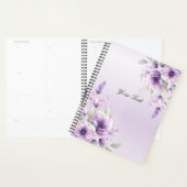 Waterverf Paarse Bloemige Trouwplanner Planner (Display)