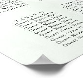 Waterverf Paarse Blooms Bouquet Weddenschap Poster (Hoek)