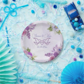 Waterverf Paarse Blooms Florals Weddenschap Bord (Feest)