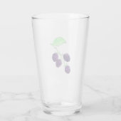 Waterverf Paarse Braam Botanisch Glas (Achterkant)