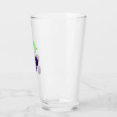 Waterverf Paarse Braam Botanisch Glas (Links)