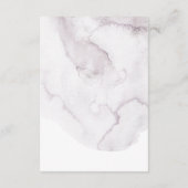 Waterverf paarse bruiloft informatiekaartje (Achterkant)