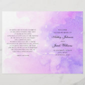 Waterverf paarse bruiloft. Lavender-programma gevo (Voorkant)