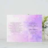 Waterverf paarse bruiloft. Lavender-programma gevo (Staand voorkant)