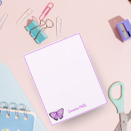 Waterverf Paarse Butterfly Persoonlijke naam