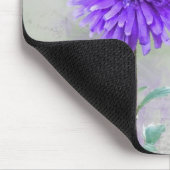 Waterverf Paarse Dahlia Muismat (Hoek)