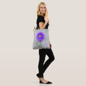 waterverf paarse dahlia tote bag (Op model)