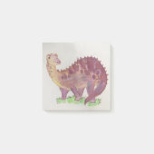 Waterverf Paarse Dinosaur Post Post-it® Notes (Voorkant)