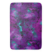 Waterverf Paarse en Blauwgroen marmer Galaxy Badmat (Voorkant Verticaal)