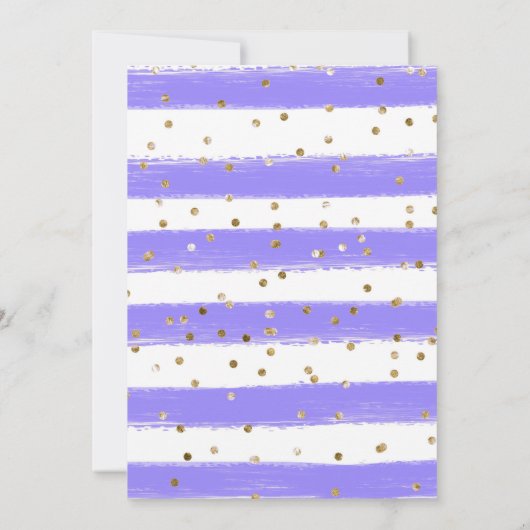 Waterverf Paarse en gele bloemen bruiloft Kaart (Achterkant)