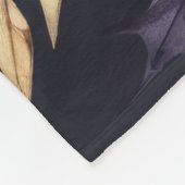 Waterverf Paarse en gouden vakantie motieven Colla Fleece Deken (Hoek)