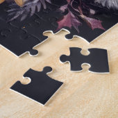 Waterverf Paarse en gouden vakantie motieven Colla Legpuzzel (Zijkant)