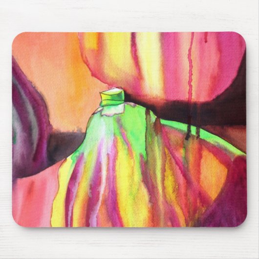 waterverf Paarse figuren Muismat (Voorkant)