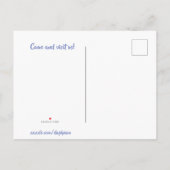 Waterverf Paarse Floral — Aankondiging nieuw adres (Achterkant)