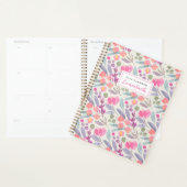 Waterverf Paarse Floral Planner (Display)