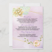 waterverf paarse florale kaart (Voorkant)