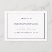 Waterverf Paarse Geode | Huwelijksreceptie Informatiekaartje (Voorkant)