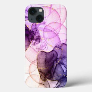 Waterverf Paarse Glitter iPhone / iPad case