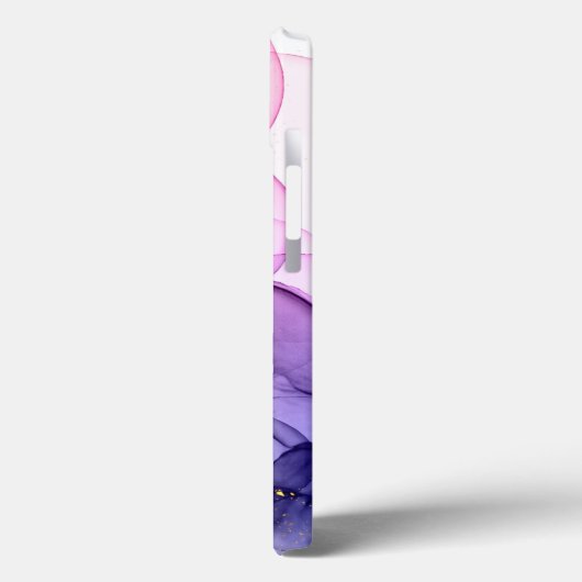 Waterverf Paarse Glitter iPhone / iPad case (Achterkant / Links)