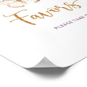 Waterverf paarse goudvlinder Favors Poster (Hoek)