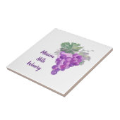 Waterverf Paarse Grafiek Cluster Custom Winery Tegeltje (Zijkant)