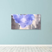 Waterverf Paarse grijze verdraaid Canvas afdrukken (Insitu (Houten vloer))