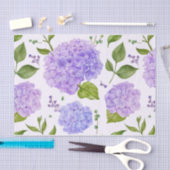 Waterverf Paarse Hydrangea Flowers Tissuepapier (Craft)