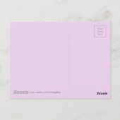 Waterverf Paarse Iris Botanische Floral Art Briefkaart (Achterkant)