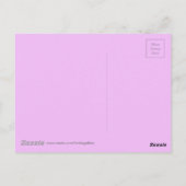 Waterverf Paarse Iris Botanische Floral Art Briefkaart (Achterkant)