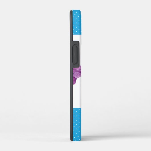 Waterverf Paarse Iris Botanische Floral Art Case-Mate iPhone Case (Achterkant / Rechts)