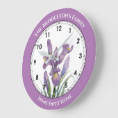 Waterverf Paarse iris flesvormige verf Grote Klok (Hoek)