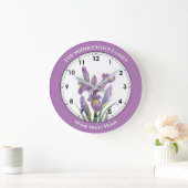 Waterverf Paarse iris flesvormige verf Grote Klok (Huis)