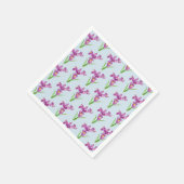 Waterverf Paarse Iris Floral Art Servetten (Hoek)