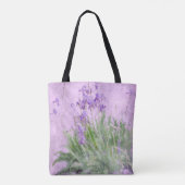 Waterverf Paarse Irises - Tote Bag (Achterkant)